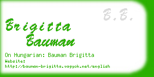 brigitta bauman business card
